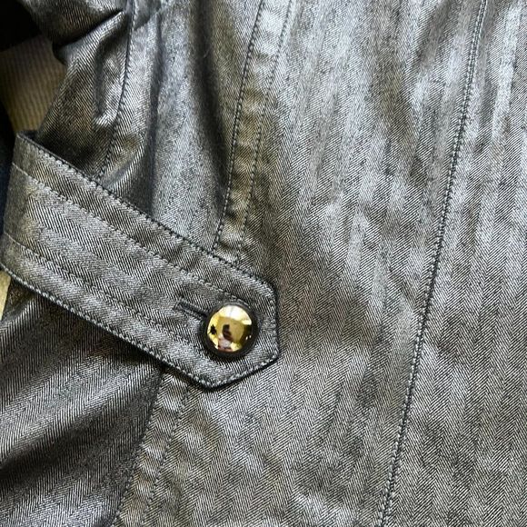 BYRON LARS GREY STRIPPED JACKET SIZE 6 - Picture 6 of 10